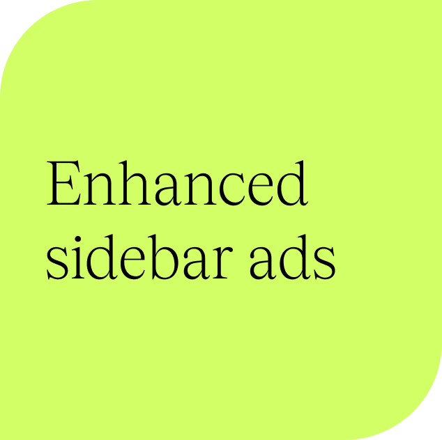 Enhanced Sidebar ads
